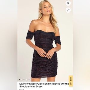Lulus Purple Mini Dress - BRAND NEW WITH TAGS
